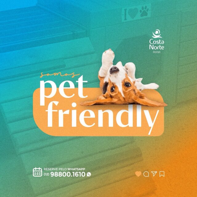 Aqui no Hotel Costa Norte, seu pet é mais que bem-vindo: ele é parte da família! 🧡

Somos Pet Friendly e preparamos tudo para que seu companheiro de quatro patas aproveite a estadia com conforto, carinho e segurança. 🐾

Traga seu melhor amigo para curtir dias incríveis ao seu lado! 🐶

Porque viajar é melhor com quem a gente ama — inclusive os peludos! 🌴☀️

🗓️ Reserve pelo WhatsApp:
📲 (12) 98800-1610

🌐Visite nosso site na Bio
@hotelcostanorte

#PetFriendly #CostaNorteComPets #ViajeComSeuPet